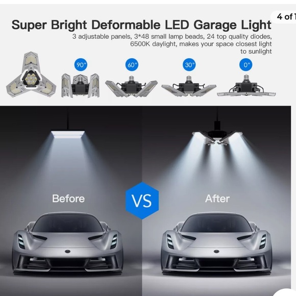 Cacagoo LED Garage Light NIB (sealed) - Picture 4 of 5